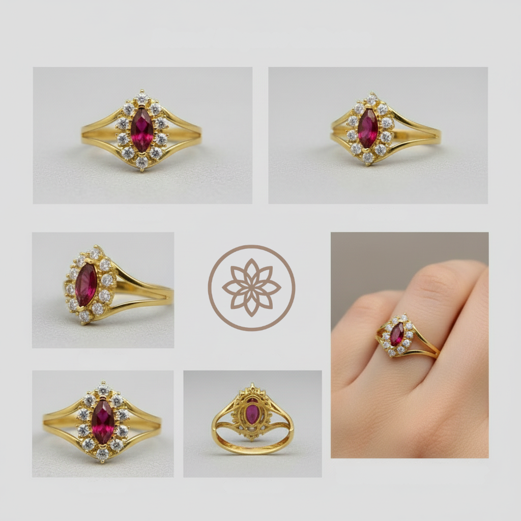 Anel de Formatura Direito em Ouro 18K com Zircônia Navete – Coleção Eternal Elegance