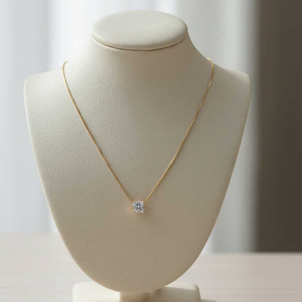 Colar Estrela de Ouro em Ouro 18K com Zircônia – Minimalista, elegante e atempor