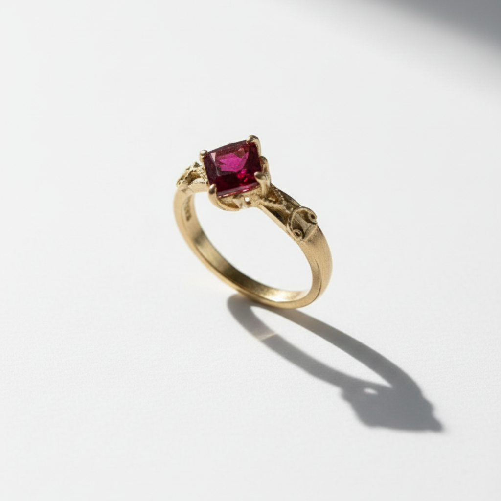 Anel de Formatura Direito em Ouro 18K com Zircônia Navete – Coleção Símbolos da Justiça